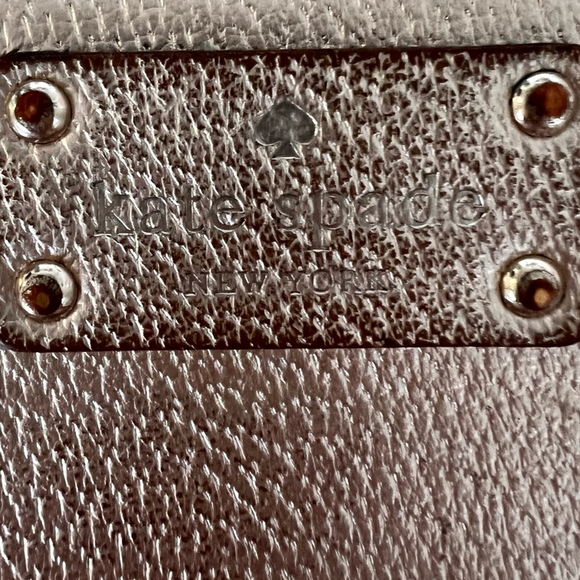 Kate Spade Neda Wellesley Rose Gold Zip Around Wallet - Picture 9 of 9